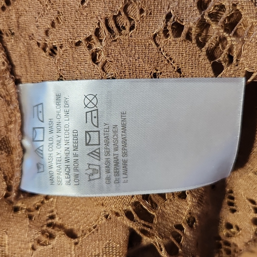 Isaac Mizrahi Live! Lace Open Front Cardigan Jacket  NWOT Size Large - Picture 8 of 9